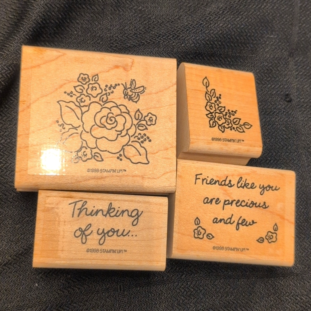 Stampin' Up! 1998 Previous and Few l, set of 4